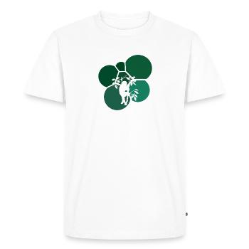 Rest Relax - Men's Premium Organic T-Shirt - white - Front - Nico (187cm)