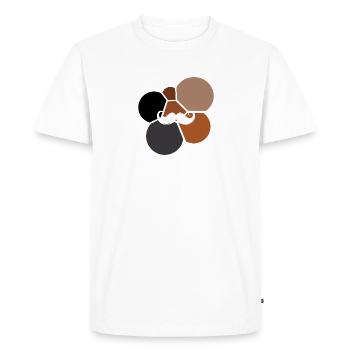 Mustache Sir - Men's Premium Organic T-Shirt - white - Front - Nico (187cm)