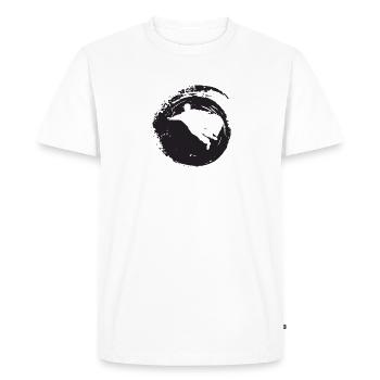 Wingsuit Flying Glider - Men's Premium Organic T-Shirt - white - Front - Nico (187cm)