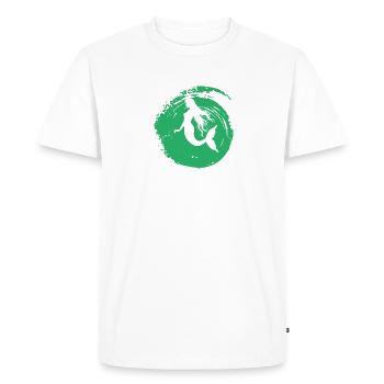 Fin Mythical Creature - Men's Premium Organic T-Shirt - white - Front - Nico (187cm)