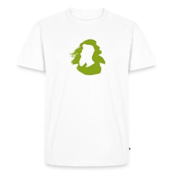 Bart Sir Hipster - T-shirt Premium bio Homme - blanc - Devant - Nico (187cm)