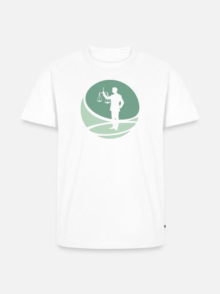 Richter Gericht Anwalt - Männer Premium Bio T-Shirt - Weiß