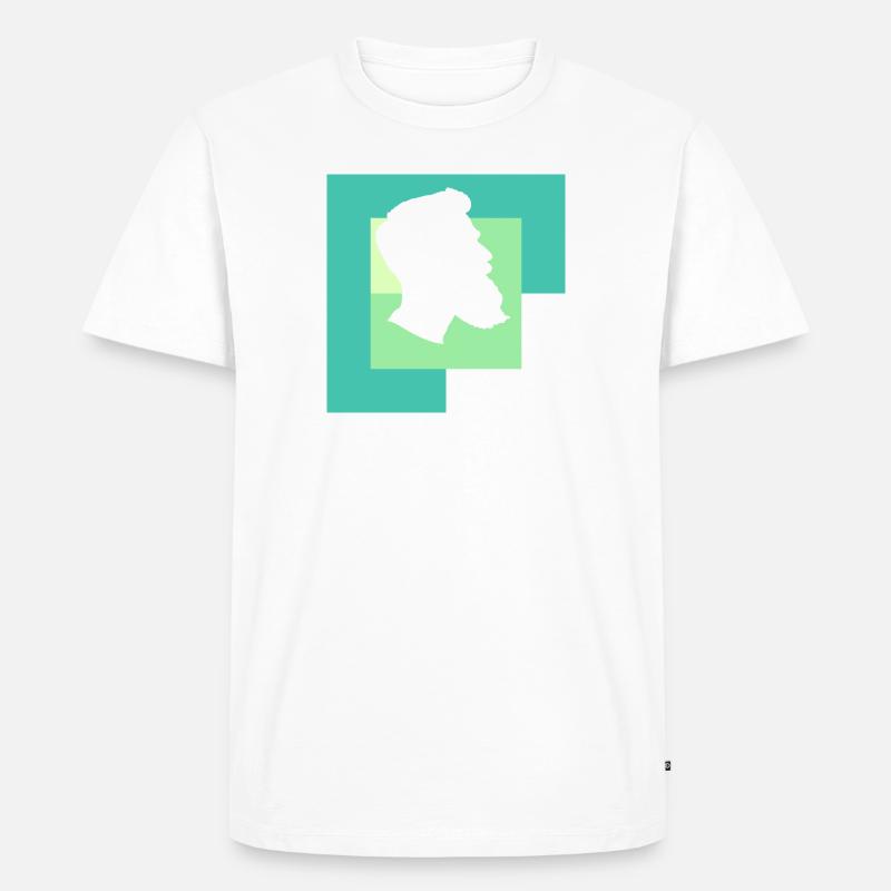 Bart Baertig - Männer Premium Bio T-Shirt - Weiß