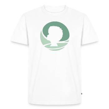Afro génial - T-shirt Premium bio Homme - blanc - Devant - Nico (187cm)