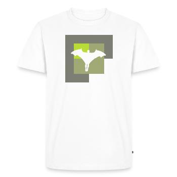 Wingsuit Flying Glider - Men's Premium Organic T-Shirt - white - Front - Nico (187cm)