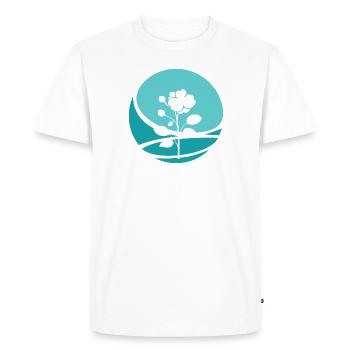 Jardin Horticole Fleuristerie - T-shirt Premium bio Homme - blanc - Devant - Nico (187cm)
