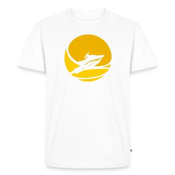 Bateau Jet Ski - T-shirt Premium bio Homme - blanc - Devant - Nico (187cm)