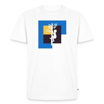 Grimpeur Escalade Singe Escalade - T-shirt Premium bio Homme - blanc - Devant - Nico (187cm)