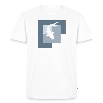 Koi Fisherman's Pond - Men's Premium Organic T-Shirt - white - Front - Nico (187cm)