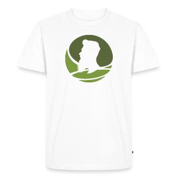 Facial Hair Bear Mustache - Men's Premium Organic T-Shirt - white - Front - Nico (187cm)