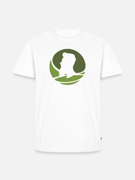 Gesichtsbehaarung Baertig Schnurrbart - Männer Premium Bio T-Shirt - Weiß