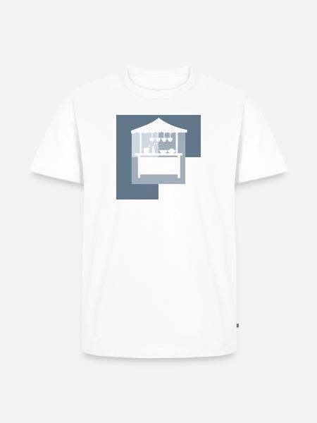 Imbisswagen Imbiss - Männer Premium Bio T-Shirt - Weiß