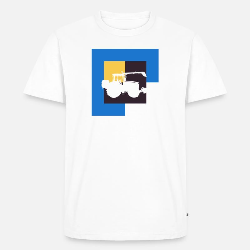 Bauer Ranch - Männer Premium Bio T-Shirt - Weiß