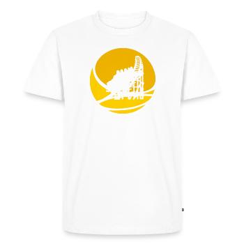Fête foraine du carnaval - T-shirt Premium bio Homme - blanc - Devant - Nico (187cm)