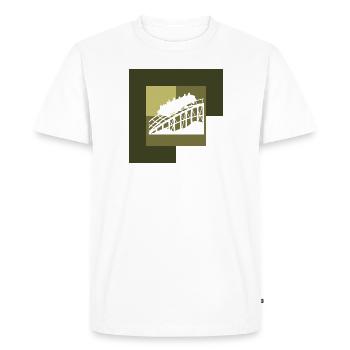 Grande roue, fête foraine, montagnes russes - T-shirt Premium bio Homme - blanc - Devant - Nico (187cm)