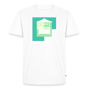 Camions de restauration rapide - T-shirt Premium bio Homme - blanc - Devant - Nico (187cm)