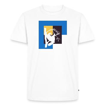 Faul Entspannen - Männer Premium Bio T-Shirt - Weiß - Vorne - Nico (187cm)