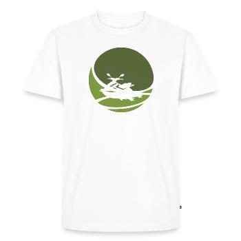 Bateau de ski nautique - T-shirt Premium bio Homme - blanc - Devant - Nico (187cm)