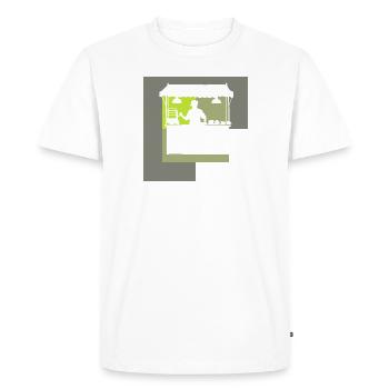 Restauration rapide délicieuse - T-shirt Premium bio Homme - blanc - Devant - Nico (187cm)