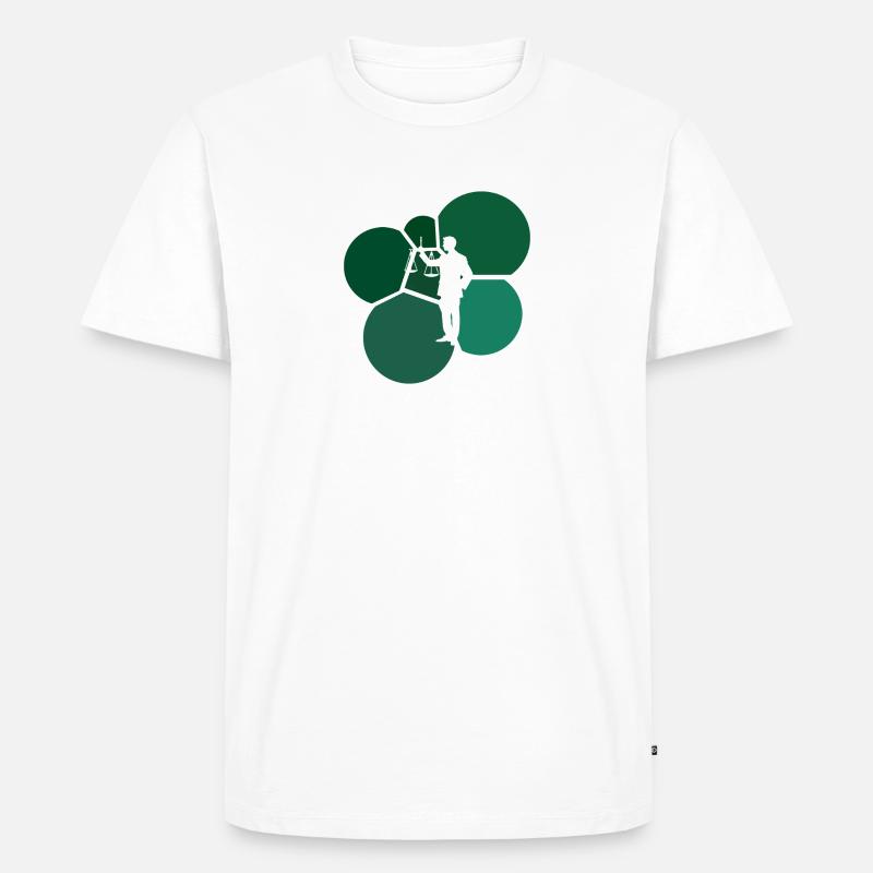Richter Absatz Gericht - Männer Premium Bio T-Shirt - Weiß