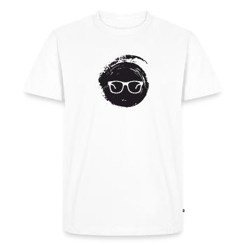 Book Writing - Men's Premium Organic T-Shirt - white - Front - Nico (187cm)