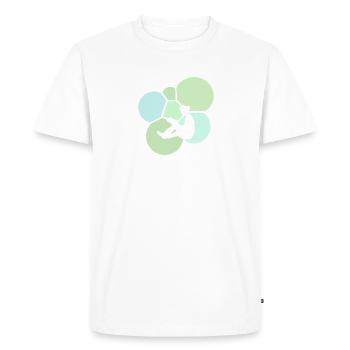 Lecture Littérature Auteur - T-shirt Premium bio Homme - blanc - Devant - Nico (187cm)