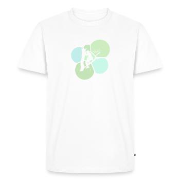 Singe grimpeur - T-shirt Premium bio Homme - blanc - Devant - Nico (187cm)