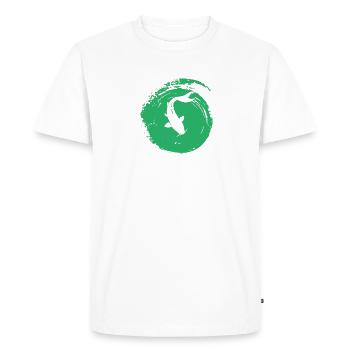 Pêche aux carpes koï - T-shirt Premium bio Homme - blanc - Devant - Nico (187cm)