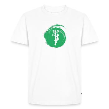 Équipement Grimpeur Singe d’escalade - T-shirt Premium bio Homme - blanc - Devant - Nico (187cm)