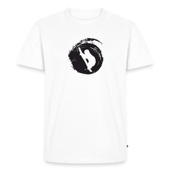 Rest Sleep - Men's Premium Organic T-Shirt - white - Front - Nico (187cm)