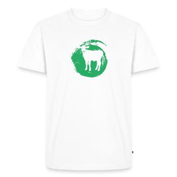 Vegan Veganer - Men's Premium Organic T-Shirt - white - Front - Nico (187cm)