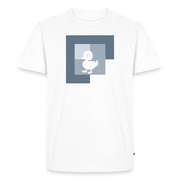 Quack, beak - Men's Premium Organic T-Shirt - white - Front - Nico (187cm)