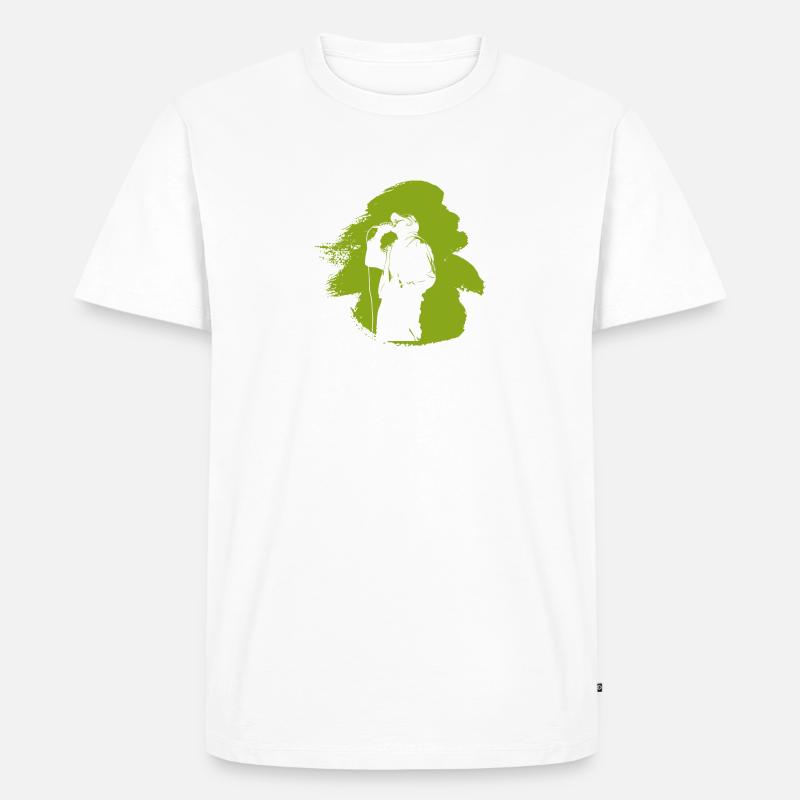 Graffiti Rapper Urban - Männer Premium Bio T-Shirt - Weiß