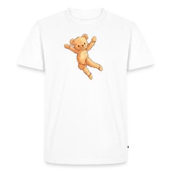 Ballerine Danseuse Pirouette - T-shirt Premium bio Homme - blanc - Devant - Nico (187cm)