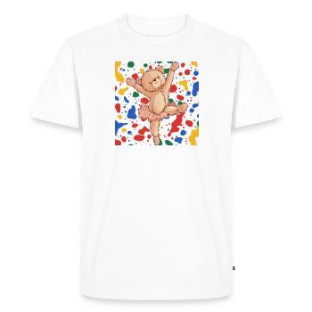 Ballerine Le Lac des cygnes - T-shirt Premium bio Homme - blanc - Devant - Nico (187cm)