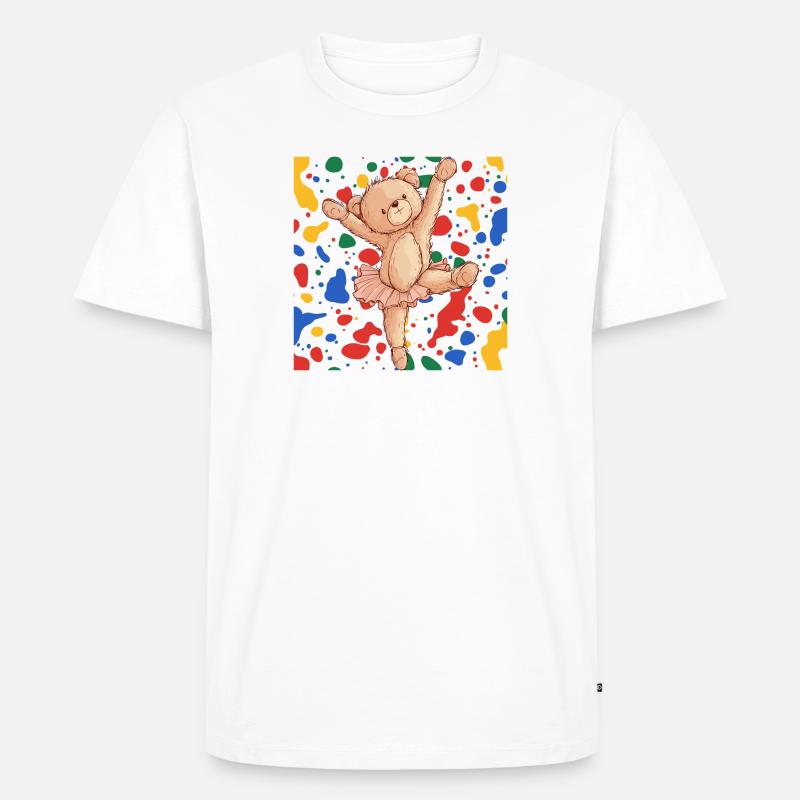 Ballerina Schwanensee - Männer Premium Bio T-Shirt - Weiß