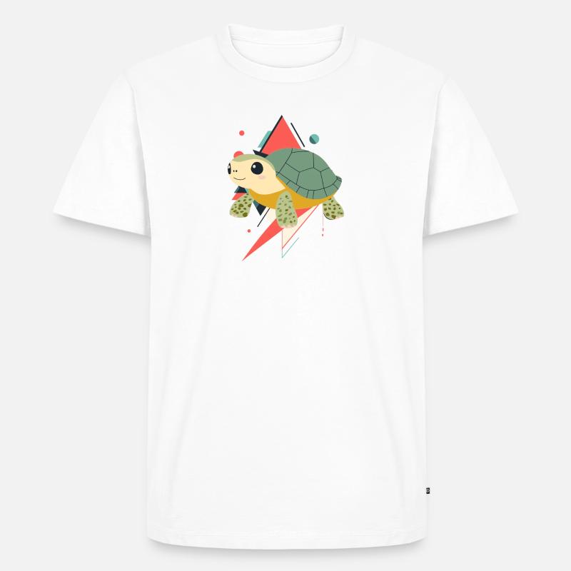 Turtle Schildkröte - Männer Premium Bio T-Shirt - Weiß