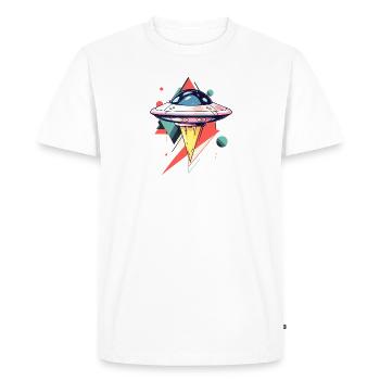 OVNI Scifi Alien - T-shirt Premium bio Homme - blanc - Devant - Nico (187cm)