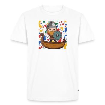 Vikings nordiques - T-shirt Premium bio Homme - blanc - Devant - Nico (187cm)
