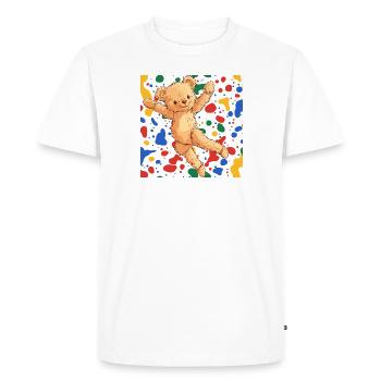 Ballerine danseuse - T-shirt Premium bio Homme - blanc - Devant - Nico (187cm)