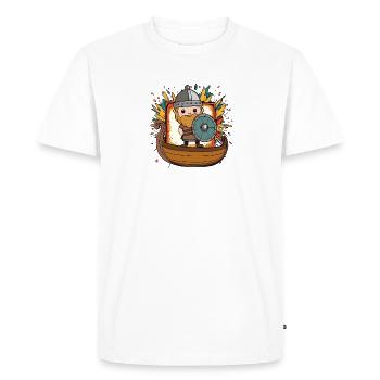 Vikings, Nordiques, Tribus germaniques - T-shirt Premium bio Homme - blanc - Devant - Nico (187cm)