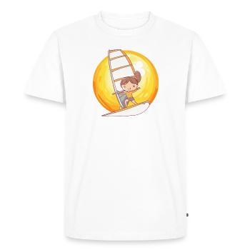 Windsurfing Windsurf - Men's Premium Organic T-Shirt - white - Front - Nico (187cm)
