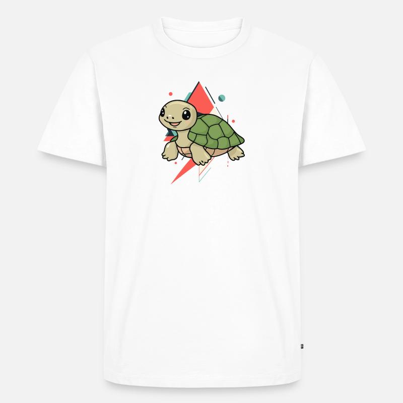 Turtle Schildkröte - Männer Premium Bio T-Shirt - Weiß