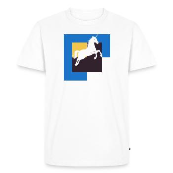 Fable Licorne - T-shirt Premium bio Homme - blanc - Devant - Nico (187cm)