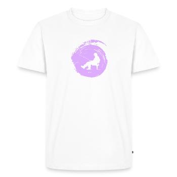 Canne à pêche pêcheur - T-shirt Premium bio Homme - blanc - Devant - Nico (187cm)
