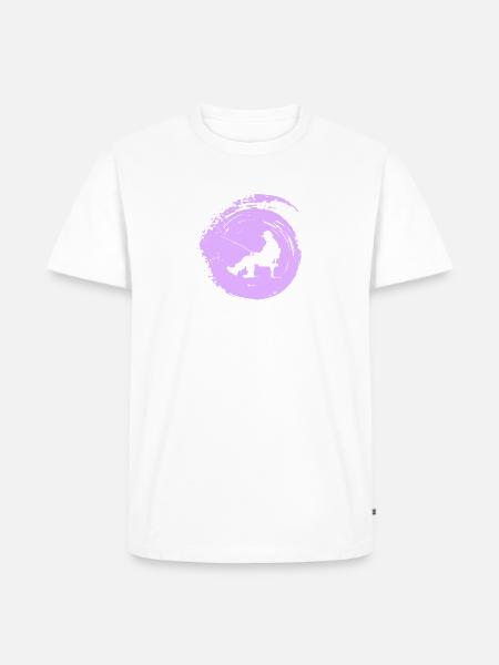 Fischer Angelrute - Männer Premium Bio T-Shirt - Weiß