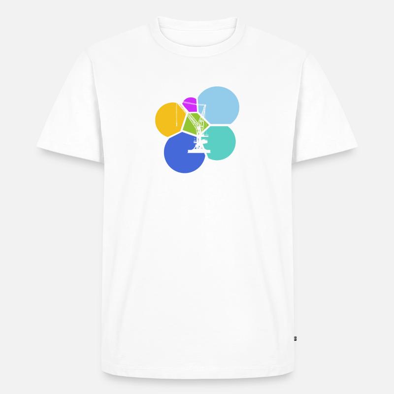 Crane Driver House Construction - Men's Premium Organic T-Shirt - white