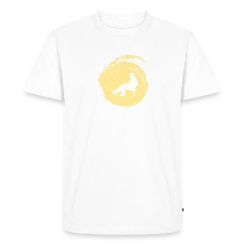 Pêche Pêche - T-shirt Premium bio Homme - blanc - Devant - Nico (187cm)
