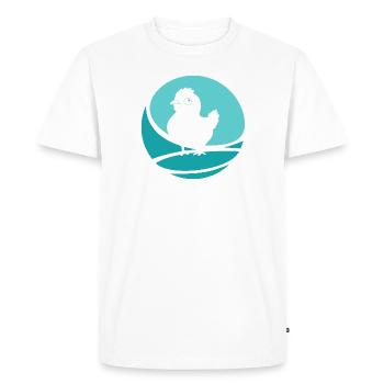 Poiller poussins de poulet - T-shirt Premium bio Homme - blanc - Devant - Nico (187cm)
