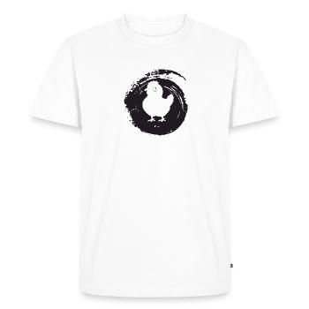 Poiller poussins de poulet - T-shirt Premium bio Homme - blanc - Devant - Nico (187cm)